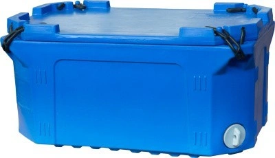 Контейнер 790х490х400 мм с крышкой, арт. RIC 70 синий, код: 11232