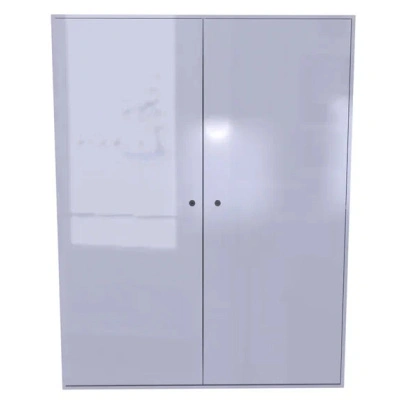 Шкаф для хранения бронежилетов с полкой 1800x1400x500 мм Светло-серый