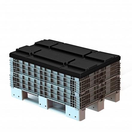 Складной паллетный борт 1200х800х200 Серый