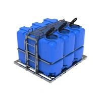 Кассета ST 6000 л (3х2000) с откидной крышкой с лестницей и площадкой синяя