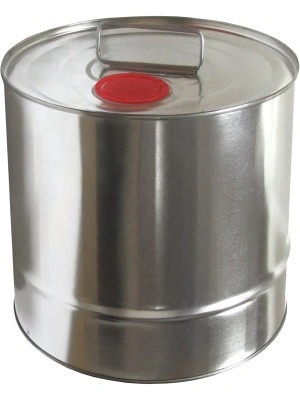 Барабан металлический 10 литров неокрашенный, арт. БМ 10 с ребром неокраш, код: 19030