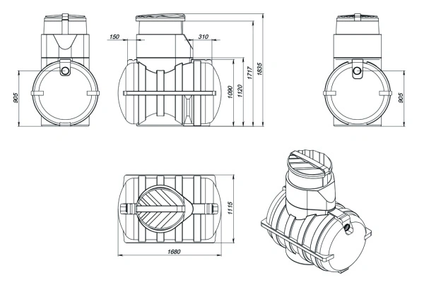 Биофильтр "Rostok" плюс черный