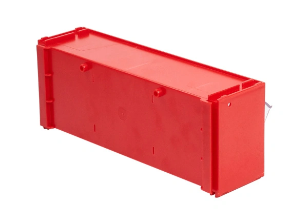 Короб откидной Стелла-техник F-300-1 , 300х96х112мм, красный, прозрачный