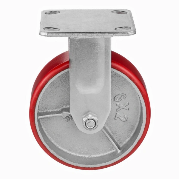 Колесо полиуретановое Стелла-техник 1041-152 неповоротное, диаметр 152мм, грузоподъемность 360кг