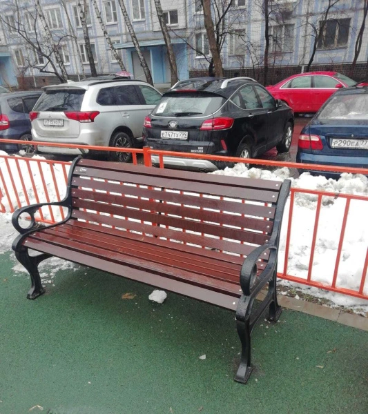 Скамейка чугунная «Наутилус» 1,5 м