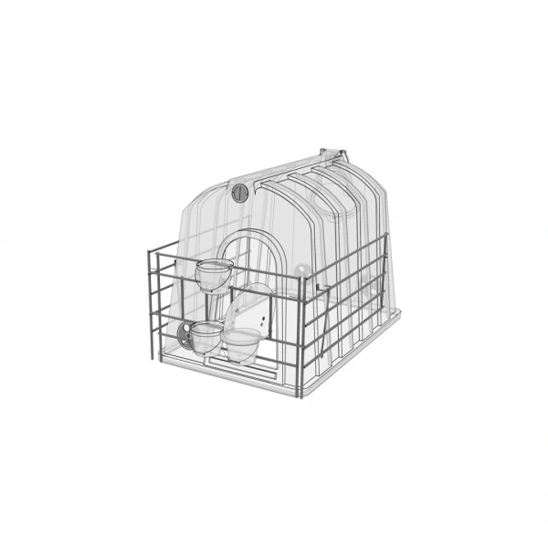 Вольер домика для телят оцинкованный