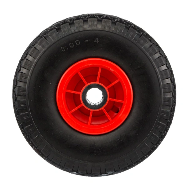 Колесо Стелла-техник 1120-255-3 диаметр 260мм, вспененный полиуретан, игольчатый подшипник под ось 25мм, грузоподъемность 70кг