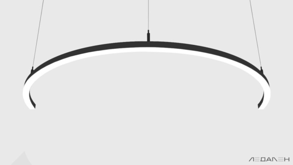 Светильник дуга ARCO SIDE 4000K 96W, корпус черный